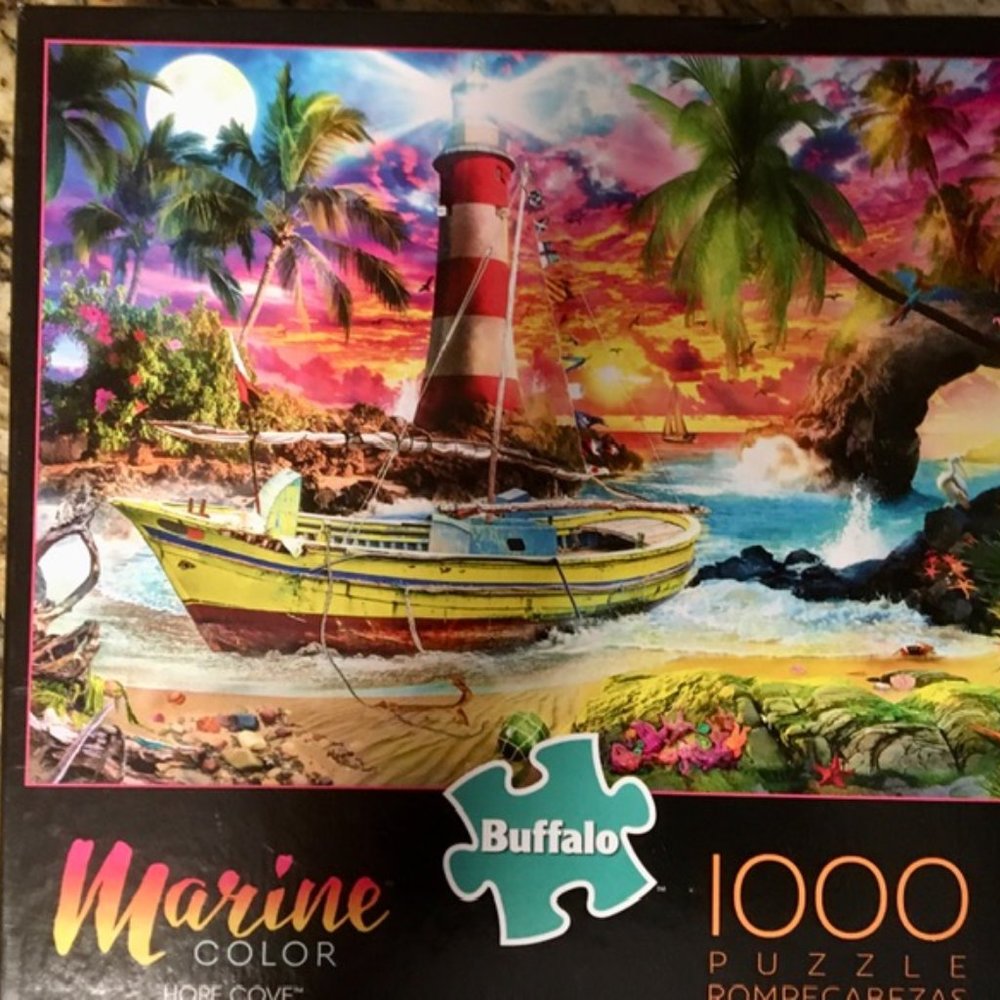 Buffalo Puzzle 1000 Marine Color Hope Cove